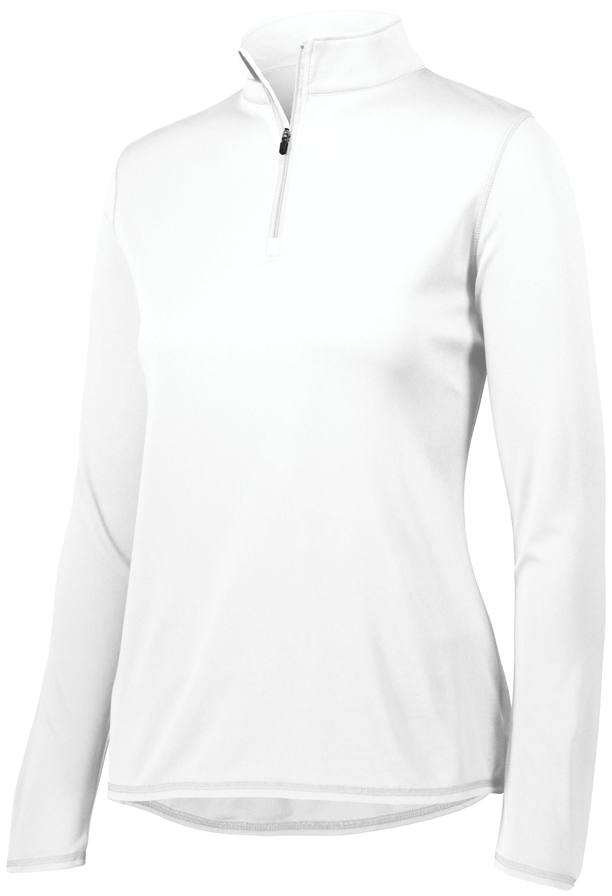 MOHI White 1/4 Zip Women's with MOHI Logo