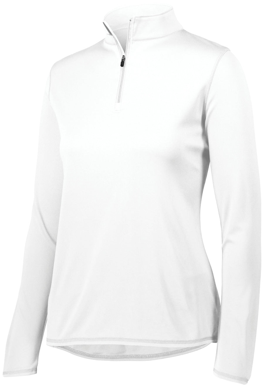 RC White 1/4 Zip Women's with RC Logo