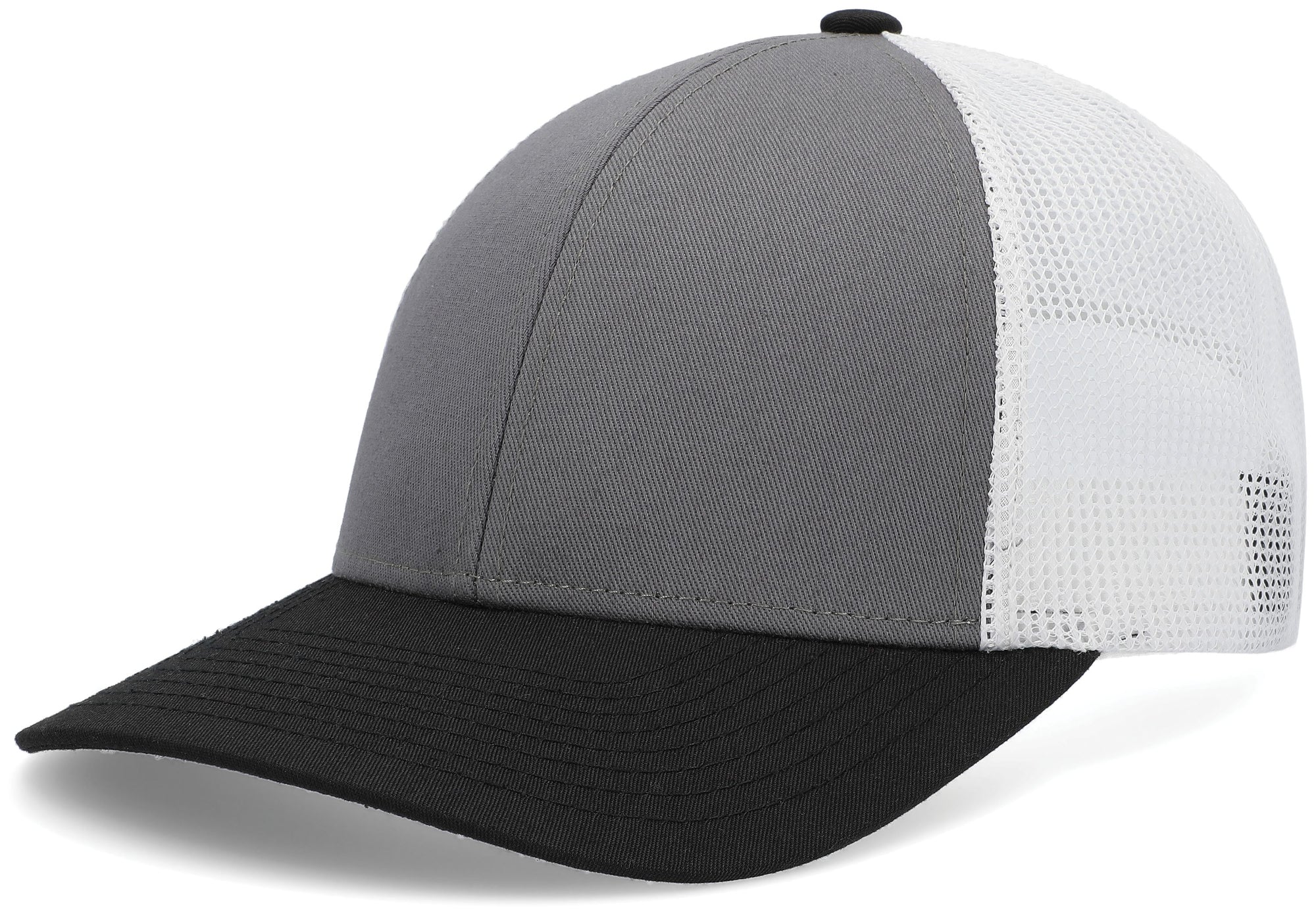 Charcoal/White/Black Low-Pro Trucker Hat